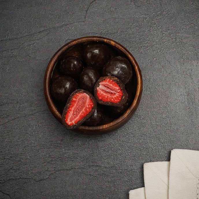 Bitter Çikolatalı Kaplama Çilek