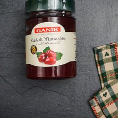 Ganik Kızılcık Marmelatı 350 g | Yoğun Meyve Oranı, Doğal Ekşilik ve Geleneksel Lezzet