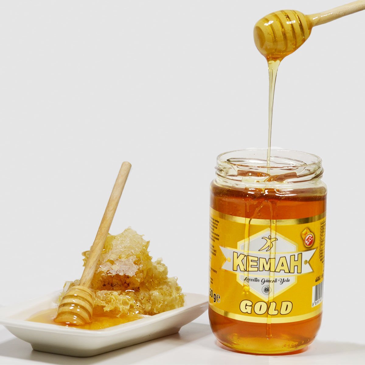 Kemah Gold Bal 850 g | Doğal Üretim, Yoğun Kıvam ve Saf Bal Lezzeti