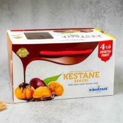 Kibarzade Çantalı Çikolatalı Kestane Şekeri 500 g | Yumuşak Kestane, Çikolata Kaplama ve Hediyelik Sunum