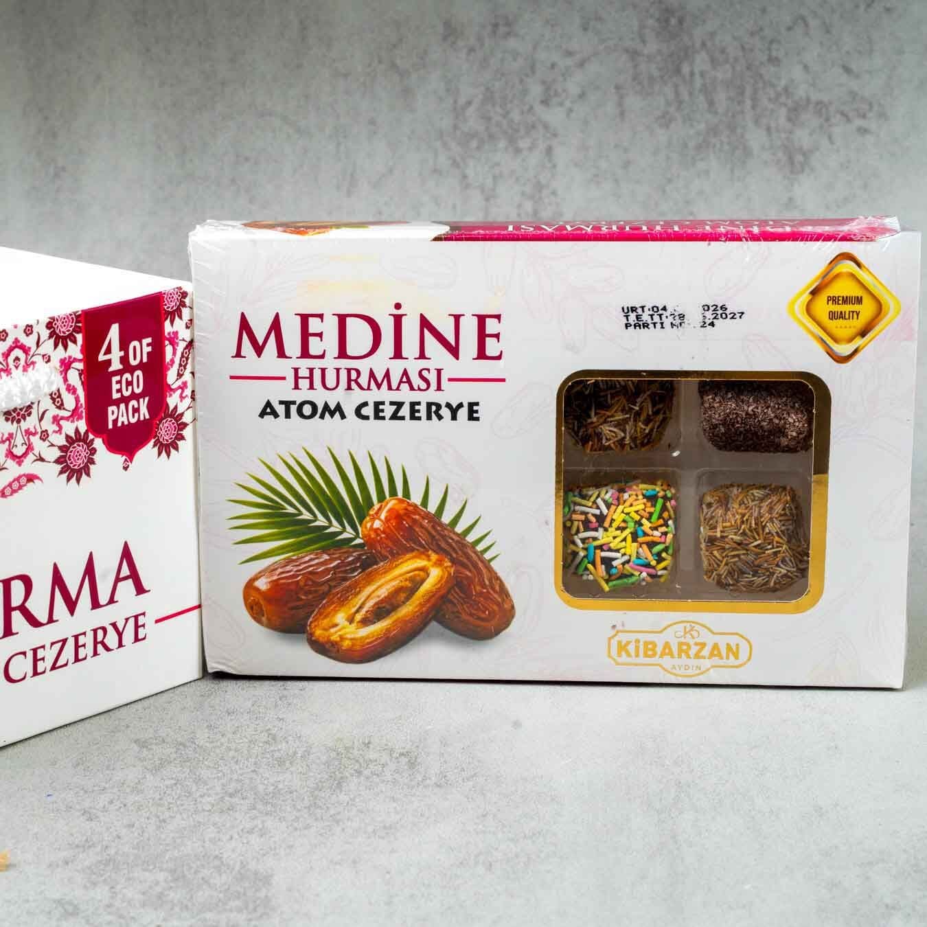 Kibarzade Çantalı Hurmalı Atom Cezerye 500 g | Yoğun Lezzet, Yumuşak Doku ve Hediyelik Sunum