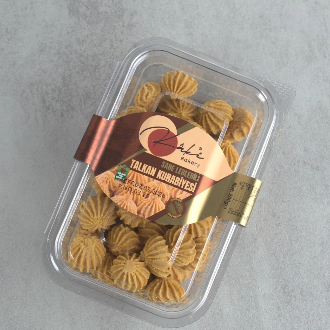 Sade Leblebili Talkan Kurabiyesi  ( KAKİ ) 200 Gr