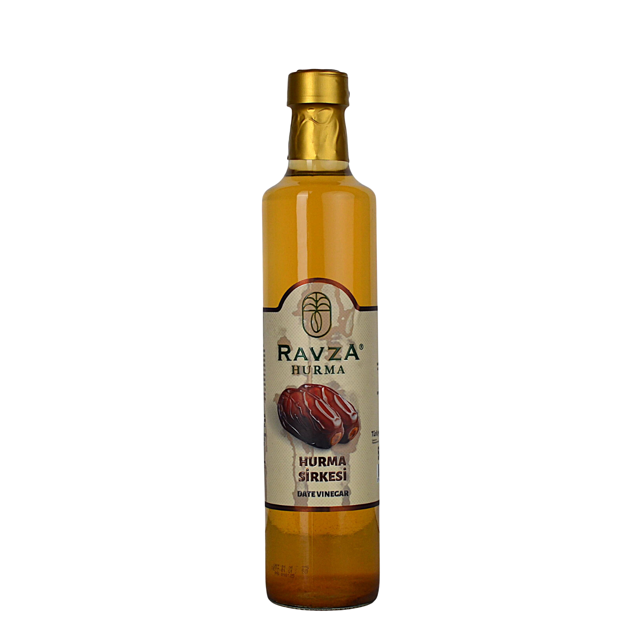 Ravza Hurma Sirkesi (500 ml) | Doğal Fermente, Yumuşak Meyve Aroması ve Sofra Kullanımına Uygun