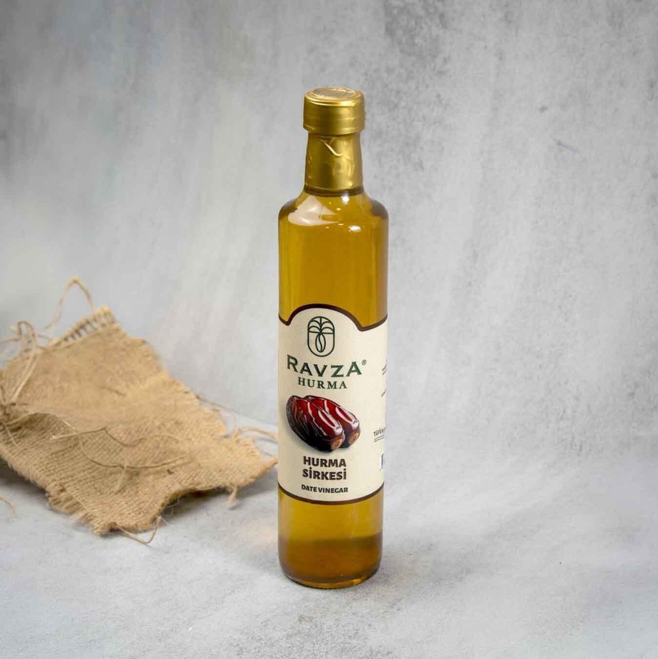 Ravza Hurma Sirkesi (500 ml) | Doğal Fermente, Yumuşak Meyve Aroması ve Sofra Kullanımına Uygun