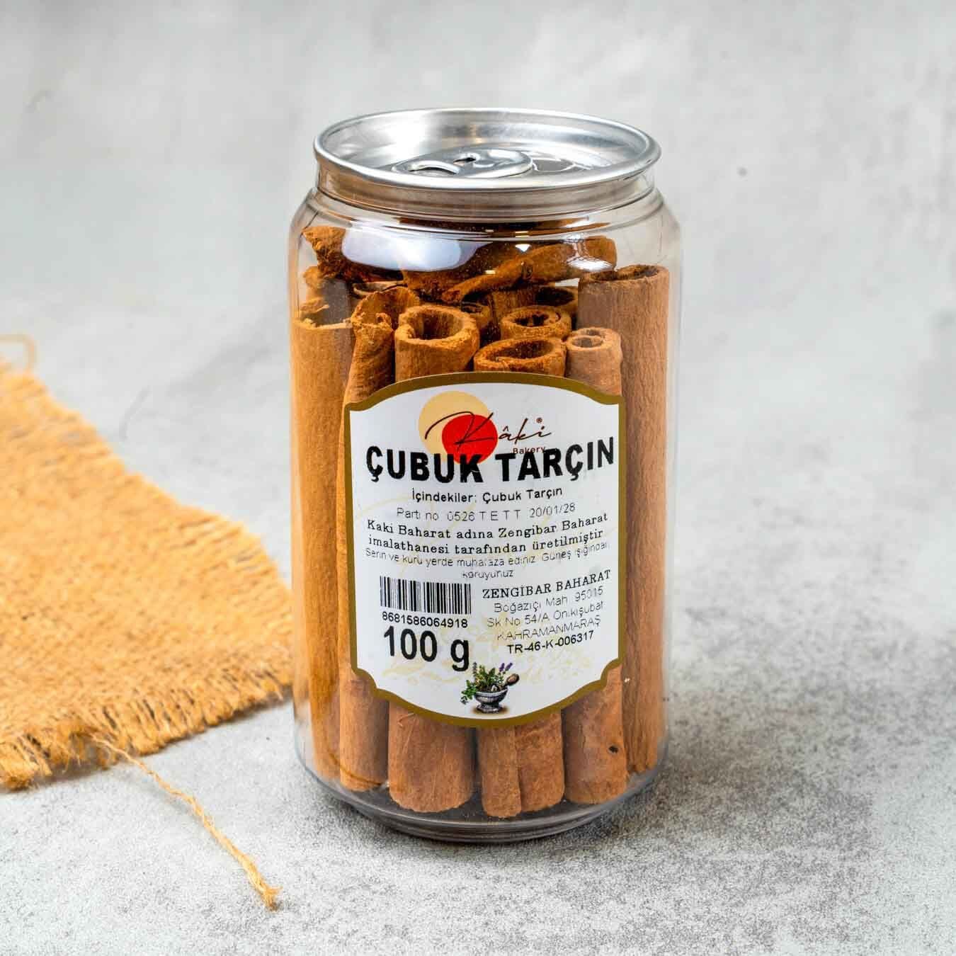 Kaki Çubuk Tarçın 100GR | Kabuk Formda, Belirgin Koku ve Sıcak Baharat Karakteri