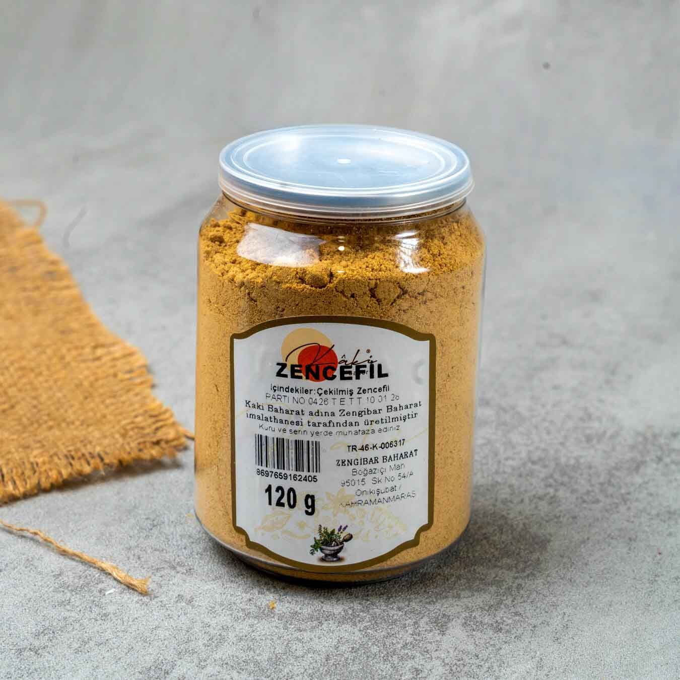 Kaki Toz Zencefil 120Gr| Doğal Öğütülmüş, Aromatik ve Çok Amaçlı Kullanım