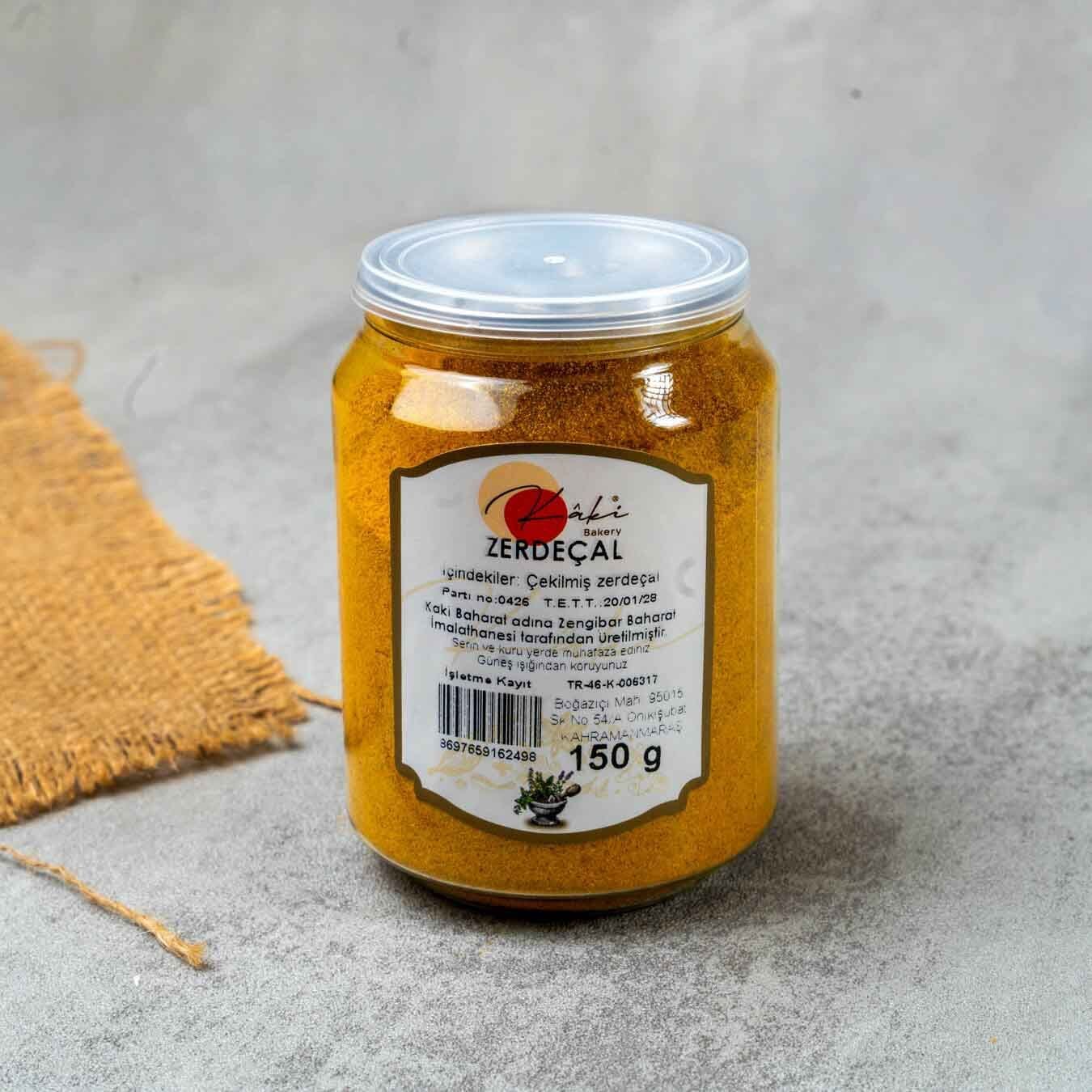 Kaki Zerdeçal 150Gr | Doğal Öğütme, Aromatik Baharat ve Çok Yönlü Kullanım