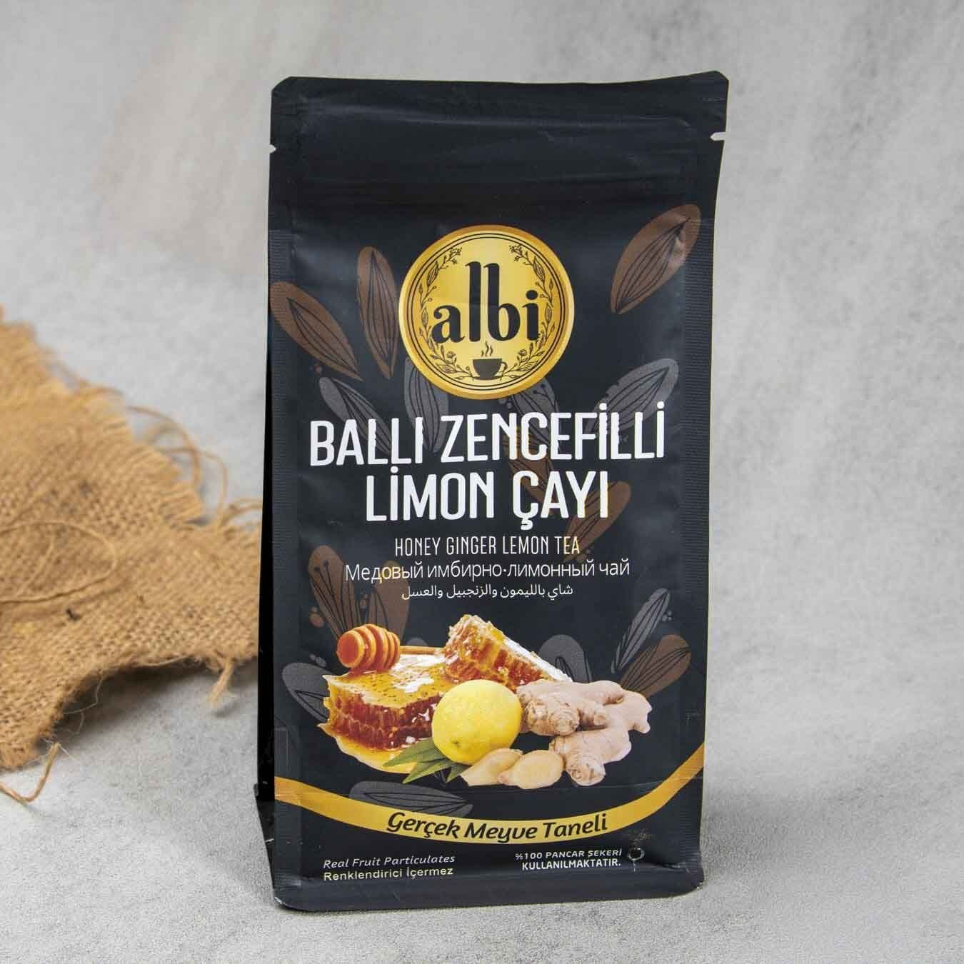 Albi Ballı Zencefilli Limon Çayı | Gerçek Meyve Taneli, Dengeli ve Keyifli İçim