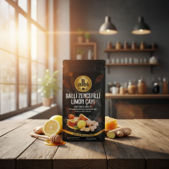 Albi Ballı Zencefilli Limon Çayı | Gerçek Meyve Taneli, Dengeli ve Keyifli İçim