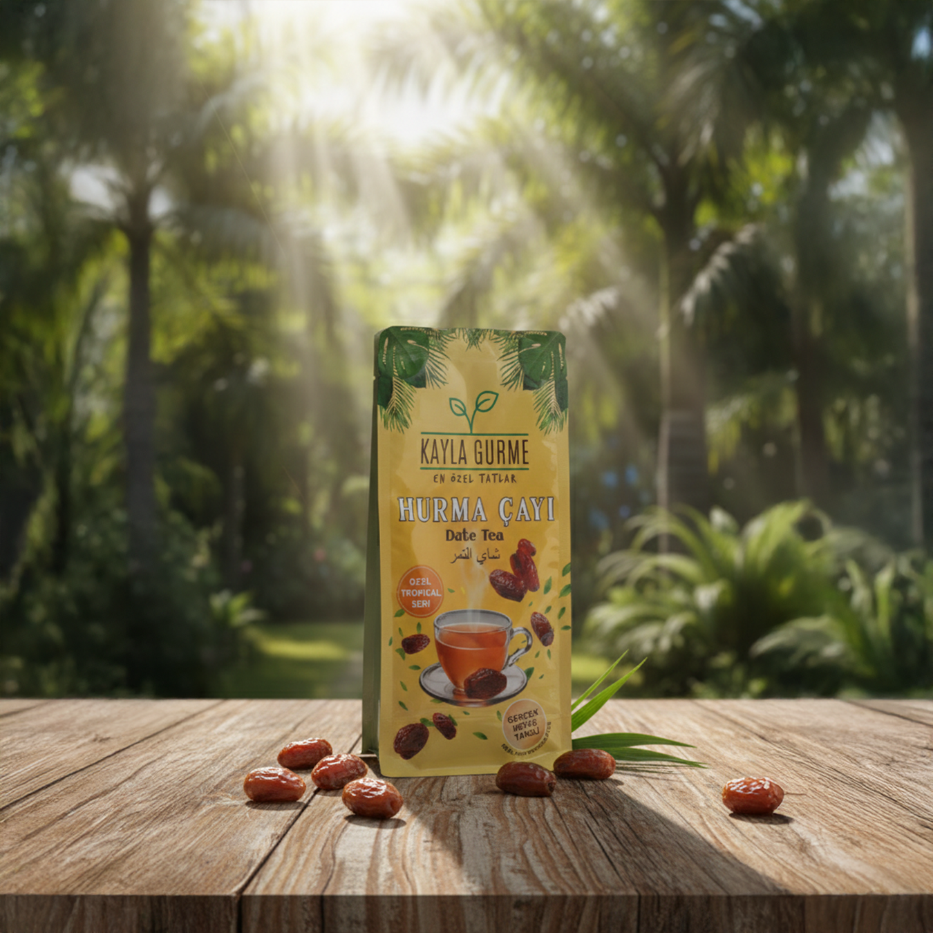Kayla Gurme Hurma Çayı | Gerçek Meyve Taneli, Yumuşak İçimli ve Doğal Lezzet