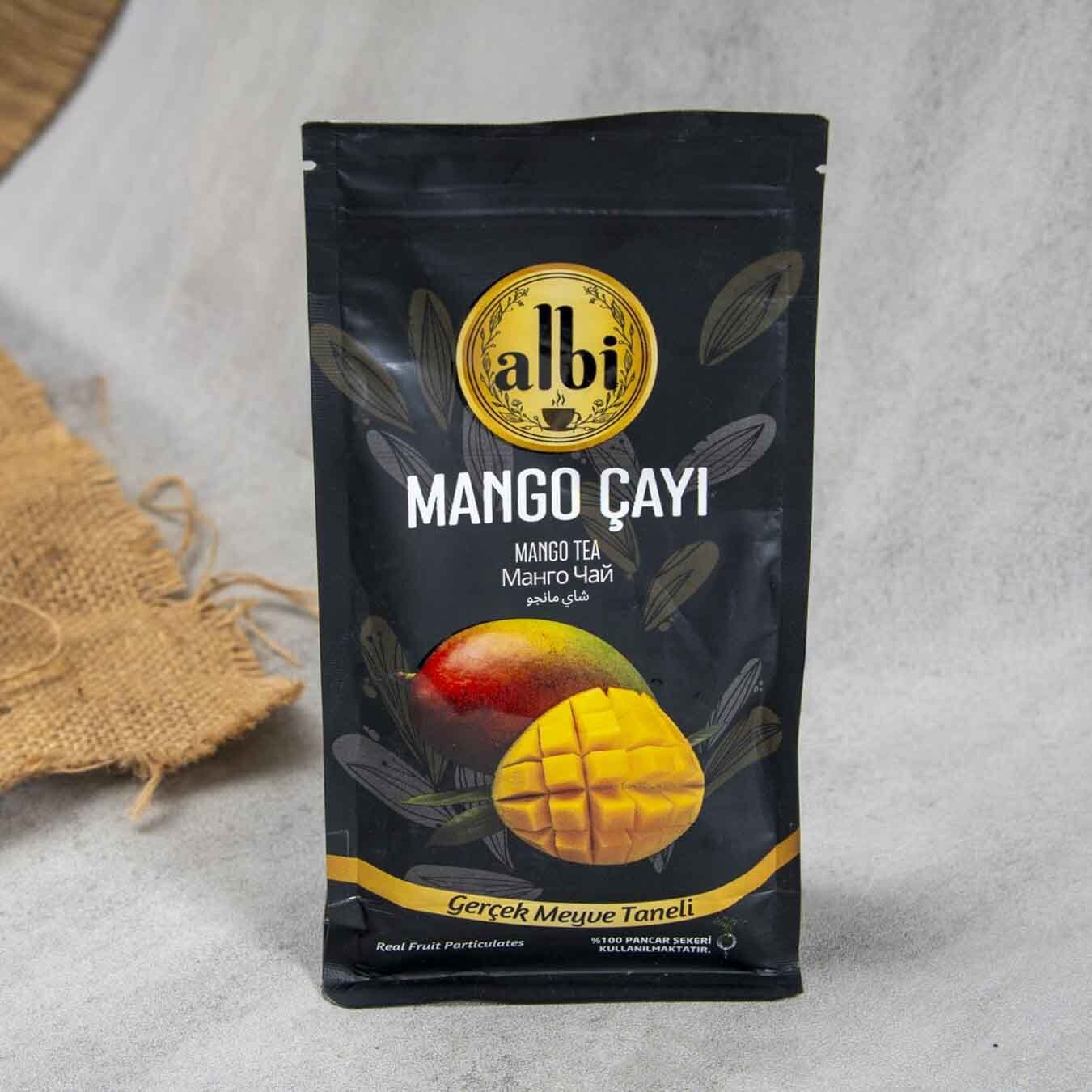 Albi Mango Çayı 250 g | Gerçek Meyve Taneli, Tropikal Aromalı ve Keyifli İçim