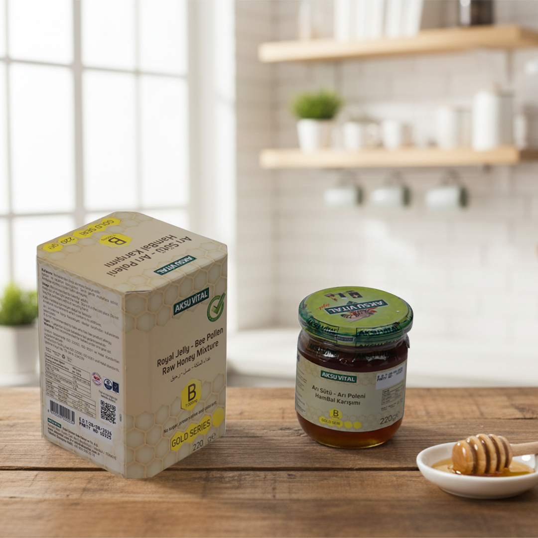 Aksu Vital Arı Sütü Poleni (B) 220 g | Doğal, Saf ve Özenle Hazırlanmış Arı Ürünü
