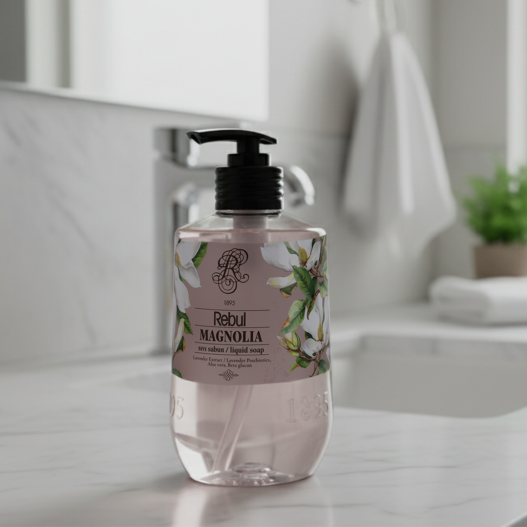 Rebul Magnolia Sıvı Sabun | Zarif Çiçek Aroması, Nazik Temizlik ve Ferah His