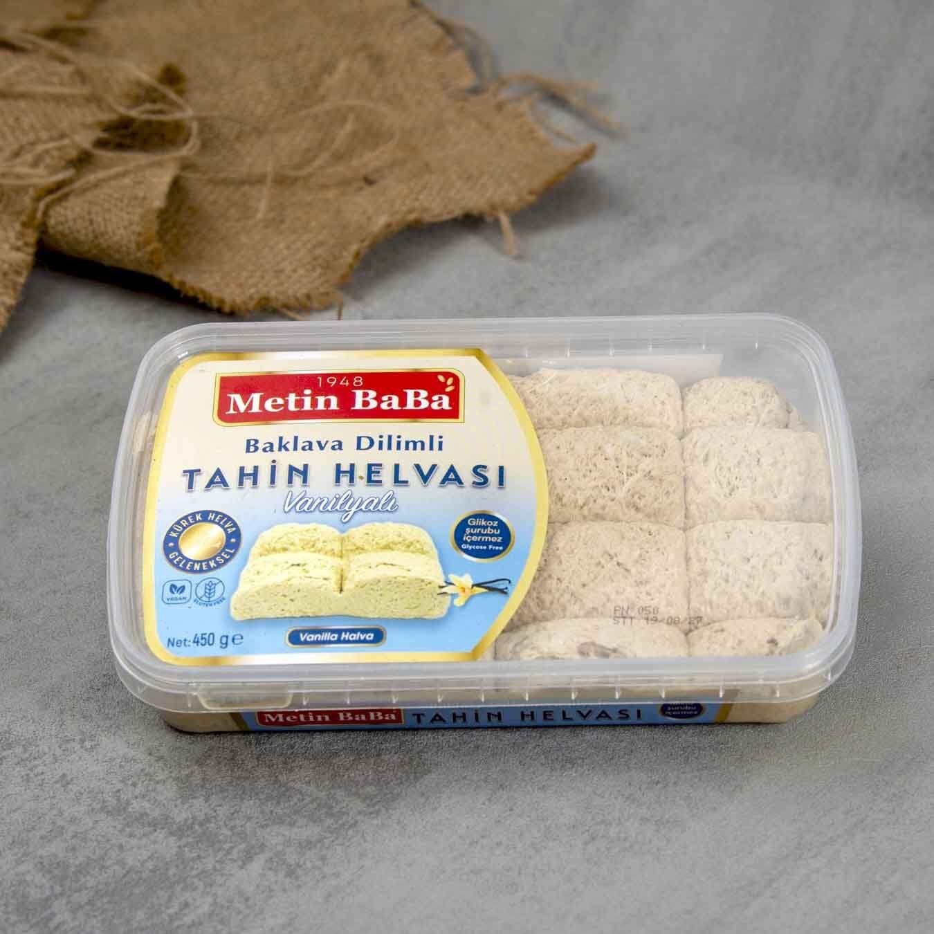 VANİLYALI TAHİN HELVASI (BAKLAVA DİLİMLİ) 450g