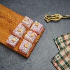 Gül Aromalı Fındıklı Hindistan Cevizli Lokum