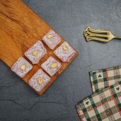 Gül Aromalı Fındıklı Hindistan Cevizli Lokum