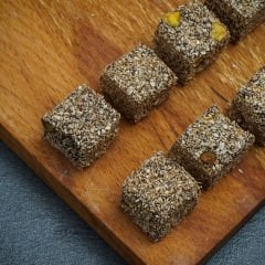 Kahveli Damla Sakızlı Çifte Kavrulmuş Lokum